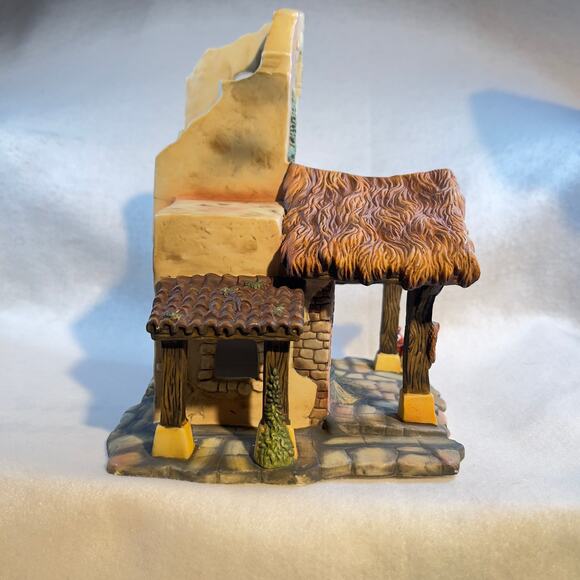 Grandeur Noel 2001 Bethlehem Villag 2 Story House O'Well Porcelain Light NOT Inc - Picture 9 of 14